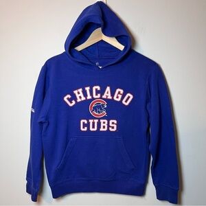 Chicago Cubs Baseball MLB Youth Medium Royal Blue Hoodie Sweatshirt By Stitches